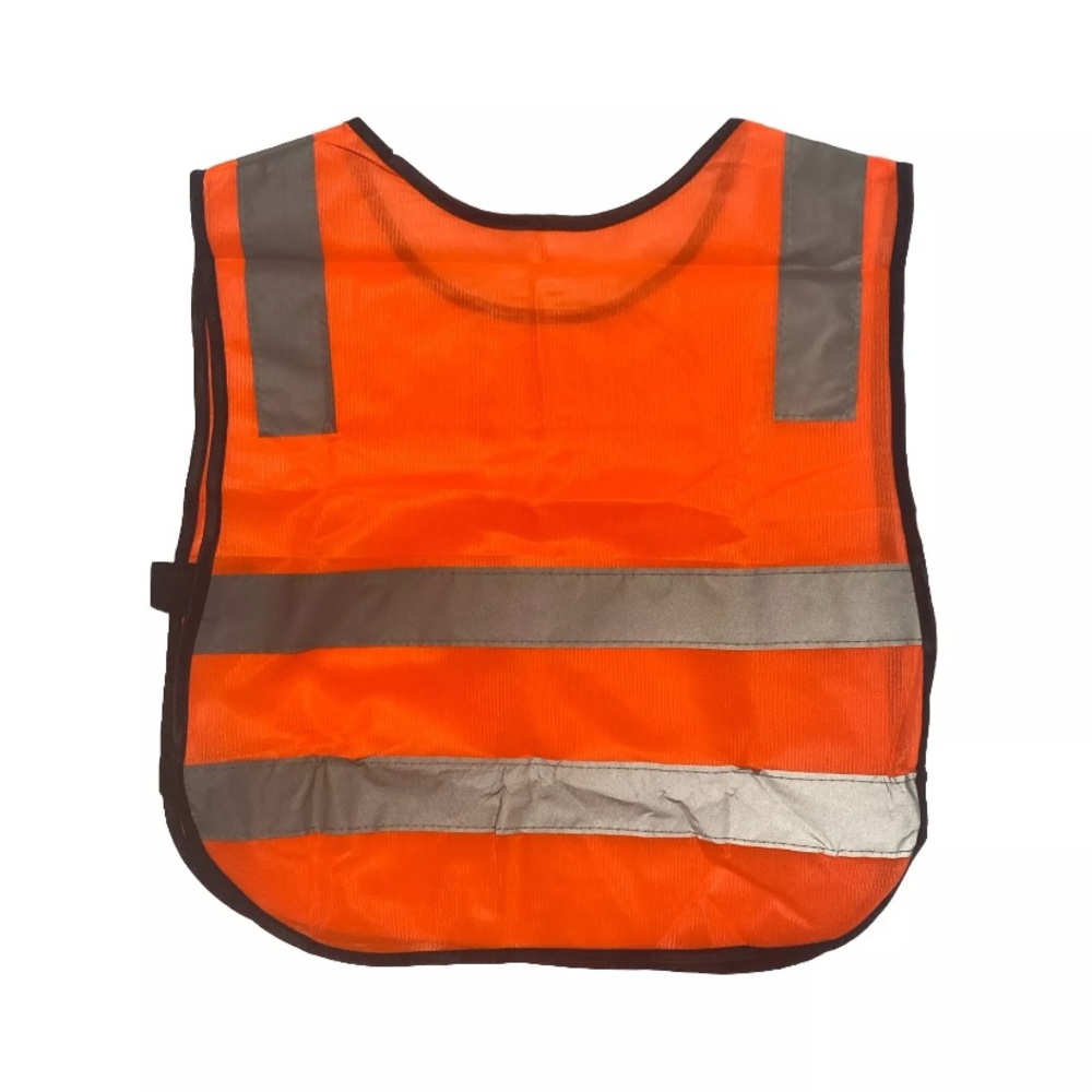 Kids Reflective Safety Vest , Lightweight, Polyester, Orange (2 Pack)